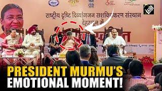 President Droupadi Murmu gets emotional as students sing birthday wishes to her in Dehradun