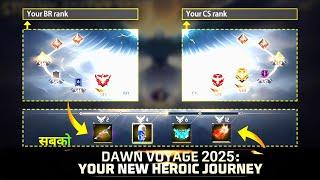 Dawn Voyage 2025 +Next Br Rank Season Rewards Free Fire | Free Fire New Event | Ff New Event Today