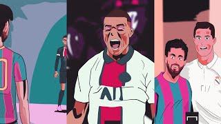 MESSI MBAPPE ANIME - Barcelona Psg