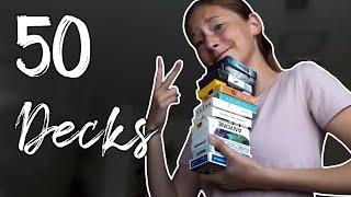 Meine 50 DECKS Kartensammlung für 400€ || Valeria Magic