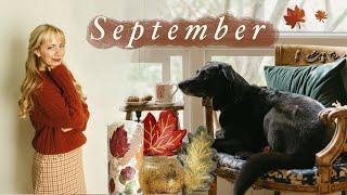 Hello September  Autumnal coziness, crafts, books, mood board & home decor a vlog