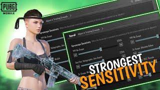 New Best Strongest sensitivity + Control Code For PUBG Mobile 2024| New 3.5 update 