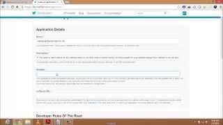 Twitter app creation :How To Create A Twitter Application For Your Website In 5mins