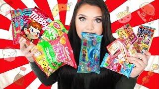 TRYING JAPANESE CANDY! Tokyo Treat Taste Test!