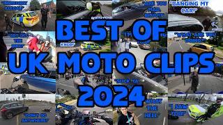 UK Moto Clips Best of 2024 - Crazy, Angry People and Bad Drivers vs UK Bikers