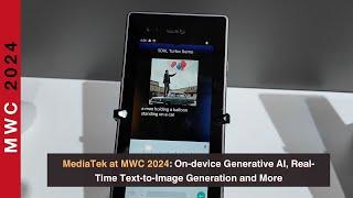 MediaTek at MWC 2024: On-device Generative AI, Real-Time Text-to-Image Generation and More