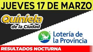 Resultados Quinielas nocturnas de la Ciudad, Buenos Aires Jueves 17 de Marzo