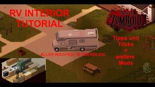 RV Interior Mod Tutorial deutsch -  Wohnwagen in Project Zomboid -  Nomaden Guide 2023 - Workshop