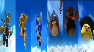 SONIC DASH Tails Nine VS SONIC VS EXCALIBUR SONIC Red BOMB Chuck from Angry Birds  Gameplay HD