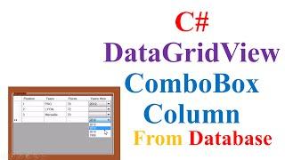 C# DataGridView ComboBox - Fill ComboBox Column With Data From DataBase