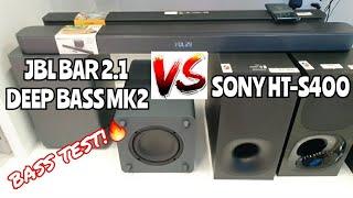 JBL Bar 2.1 Deep Bass (MK2) vs. Sony HT-S400 2.1 Soundbar | Bass Test!