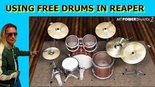 USING FREE DRUMS IN REAPER