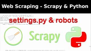 Scrapy Tips | Editing settings.py for robots