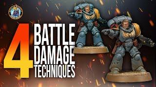 4 Amazing Battle Damage Techniques for your Warhammer | 40K | Duncan Rhodes