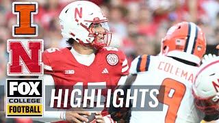 No. 24 Illinois Fighting Illini vs. No. 22 Nebraska Cornhuskers Highlights | FOX College Football