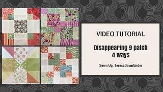 Video tutorial:  Disappearing 9-patch blocks 4 ways