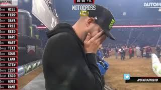 Dylan Ferrandis Takes out Justin Hill - Paris SX