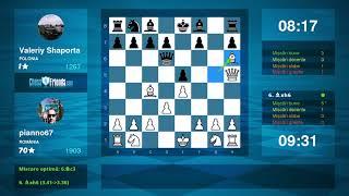 Chess Game Analysis: pianno67 - Valeriy Shaporta : 1-0 (By ChessFriends.com)