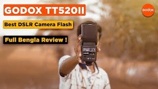 Godox TT520II Camera flash with Trigger Unboxing and Review in Bengla