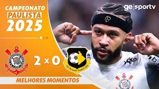 CORINTHIANS 2 X 0 SÃO BERNARDO | MELHORES MOMENTOS | 8ª RODADA CAMPEONATO PAULISTA 2025 | ge.globo