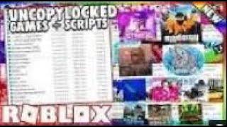 Roblox Uncopylocked Games Pack [2020][100% working]