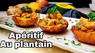 Apéro/ apéritif au plantain/sublimer votre table avec cette recette de plantain fouré aux crevettes