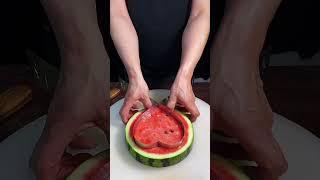 #Sample Watermelon Love ️Shape carving cutting design#Watermelon cutting#Easy watermelon carving#