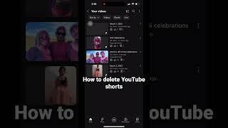 How to delete YouTube short videos