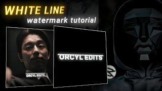 Horizontal White Line Watermark Tutorial  | CapCut Tutorial