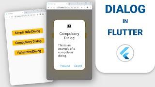 Dialog Flutter Tutorial (AlertDialog, SimpleDialog, Dialog.fullscreen, showDialog() pop up)