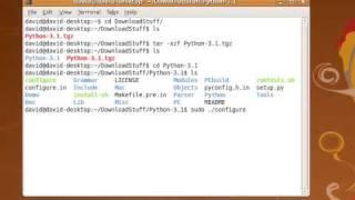 Install Python 3.1 using Linux