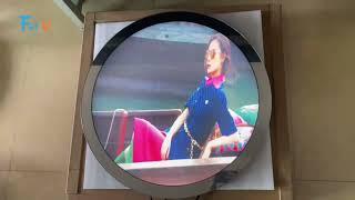 Round lcd screen Circular lcd advertising media display touch monitor