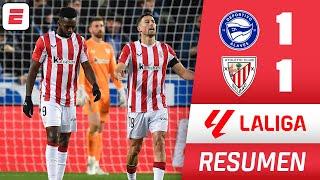 ATHLETIC CLUB empató 1-1 con ALAVÉS y se aleja del REAL MADRID y BARCELONA | RESUMEN | La Liga