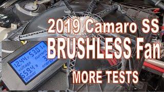 5600 CFM late Camaro SS BRUSHLESS Radiator Fan: 50% and Full Power.
