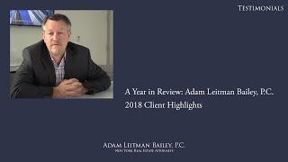 A Year in Review: Adam Leitman Bailey, P.C. 2018 Client Highlights