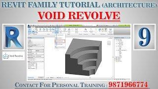 #9 | Void Revolve | Autodesk Revit Architecture Family Full Tutorials | Hindi |