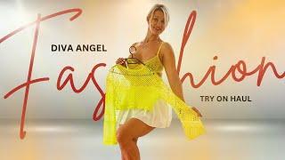 Diva Angel Yellow Transparent Shirt Try-On & Outfit Ideas