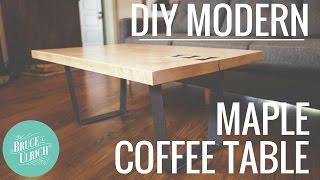 DIY Modern Maple Coffee Table // Woodworking Project