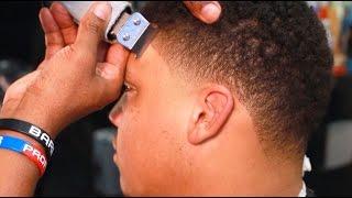 BARBER TUTORIAL: How To Cut A Temple Taper Fade - by Garrick Dixon