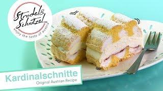 Kardinalschnitte | Sponge, Meringue and Jam Slice | Original Austrian Recipe