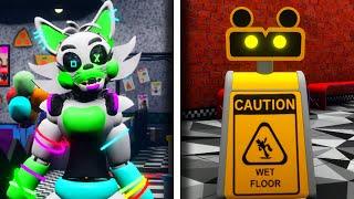 I Became Tangle and Wet Floor Sign in Archived Nights Roblox