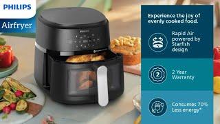 Philips 2000 Series Airfryer,4.2L,1500W  فيليبس مقلاة هوائية سلسلة 2000،4.2 لتر، NA220/09 #philips