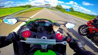 zx10r quando se encontra um louco de s1000rr na castelo branco! / #s1000rr  saiu empinando vs #zx10r