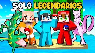 Atrapado en una ISLA de POKEMON LEGENDARIOS en Minecraft!