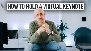 How to hold a VIRTUAL KEYNOTE | 5 TIPS in under 5 MINUTES