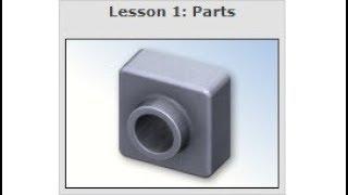 SOLIDWORKS Tutorial "Lesson 1: Parts" (04/10)