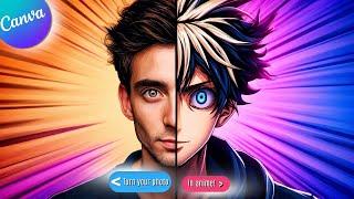 Canva Anime Design Tutorial: Create Stunning Anime Portraits in a Click!