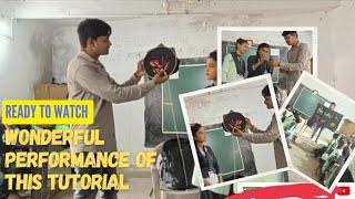 Woolen craft drawing Demo in Government  School