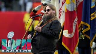 Chris Stapleton Sings the National Anthem at Super Bowl LVII