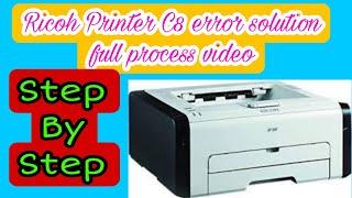 Ricoh Printer C8 Error Solution #C8 errorproblem #ricohc8 #ricohprinter #c8errorsolution #printer